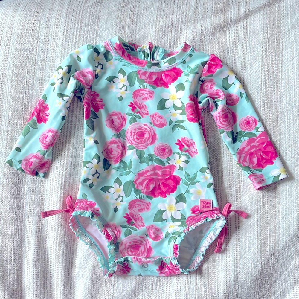 Ruffle Butts Long Sleeve One Piece Bathing Suit